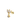 Starlit Charm Drop Stud - Gold