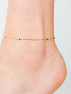Open image in slideshow, Dainty Beaded Anklet
