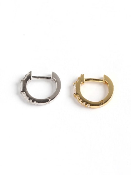 Rhinestone Huggie Earrings